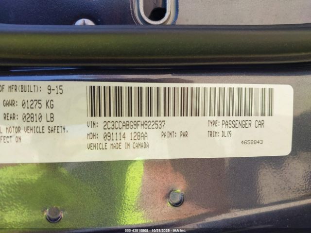 2015 CHRYSLER 300 2C3CCABG9FH922537 Photo 8