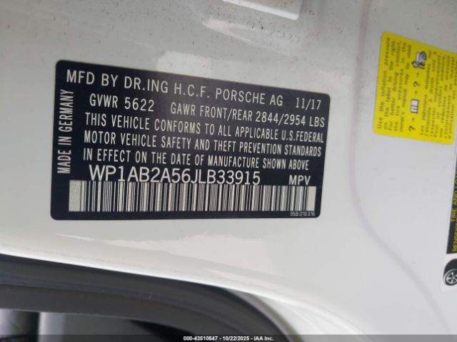 2018 PORSCHE MACAN WP1AB2A56JLB33915 Photo 8