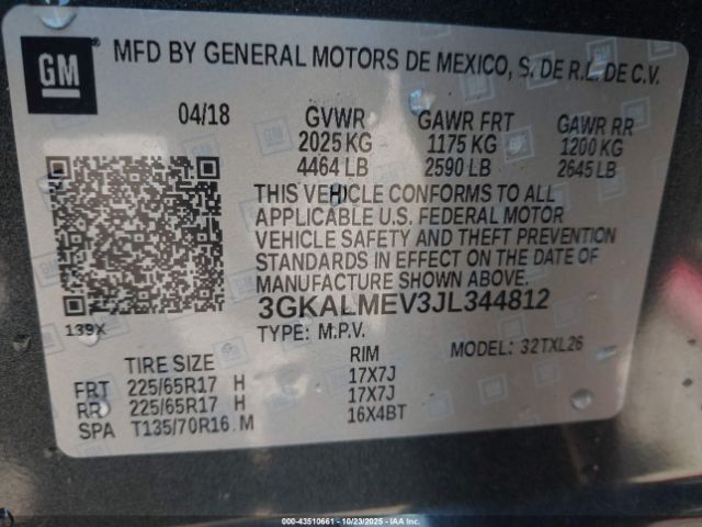 2018 GMC TERRAIN 3GKALMEV3JL344812 Photo 8