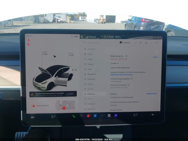 2021 TESLA MODEL Y 5YJYGDEF8MF197221 Photo 6