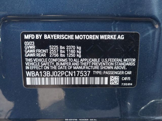 2023 BMW 530 WBA13BJ02PCN17537 Photo 8