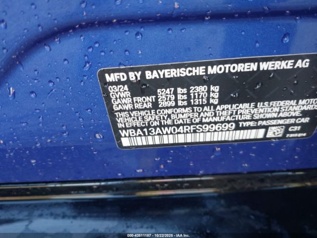 2024 BMW M440I GRAN COUPE WBA13AW04RFS99699 Photo 8