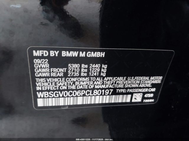 2023 BMW M8 GRAN COUPE WBSGV0C06PCL80197 Photo 8