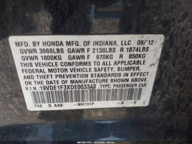 2013 ACURA ILX 19VDE1F3XDE003343 Photo 8