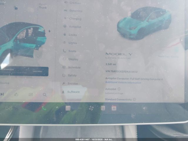 2025 TESLA MODEL Y 7SAYGDED3SA372602 Photo 6