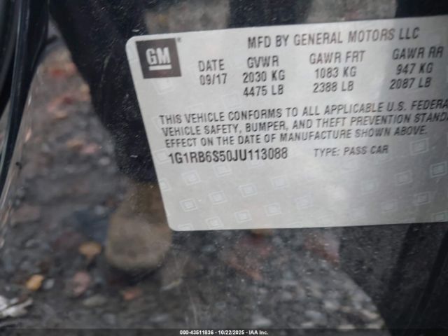 2018 CHEVROLET VOLT 1G1RB6S50JU113088 Photo 8