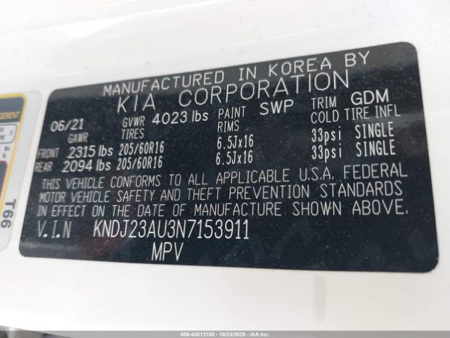 2022 KIA SOUL KNDJ23AU3N7153911 Photo 8