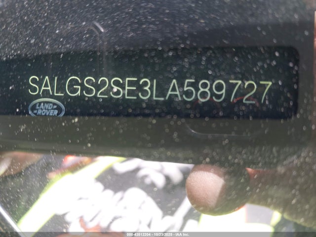 2020 LAND ROVER RANGE ROVER SALGS2SE3LA589727 Photo 8