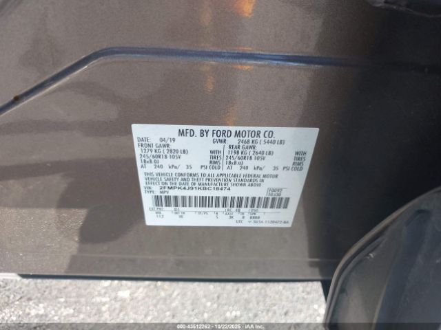 2019 FORD EDGE 2FMPK4J91KBC18474 Photo 8