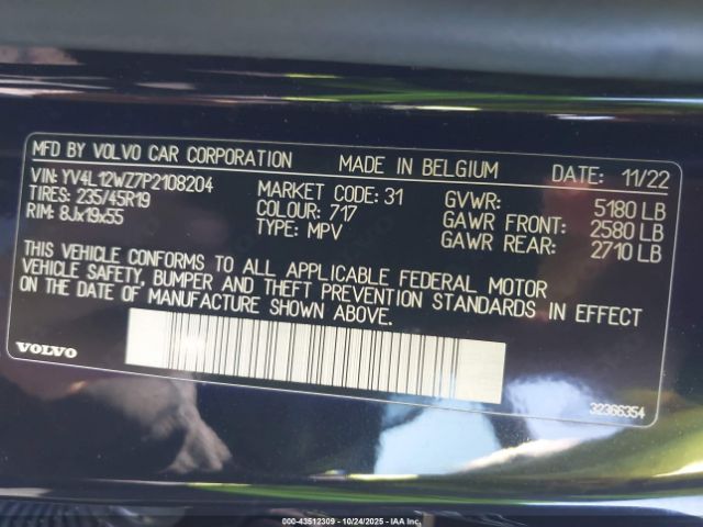 2023 VOLVO V60 CROSS COUNTRY YV4L12WZ7P2108204 Photo 8