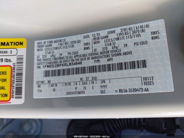 2024 FORD BRONCO 1FMEE2BPXRLB54848 Photo 8