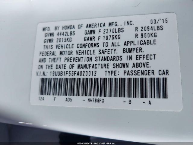 2015 ACURA TLX 19UUB1F55FA020012 Photo 8