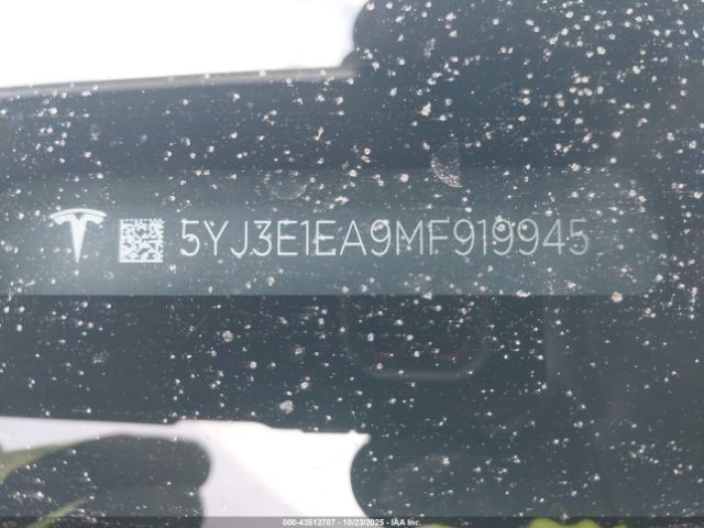 2021 TESLA MODEL 3 5YJ3E1EA9MF919945 Photo 8