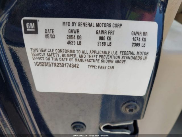 2003 CADILLAC CTS 1G6DM57N230174342 Photo 8