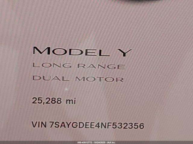 2022 TESLA MODEL Y 7SAYGDEE4NF532356 Photo 6