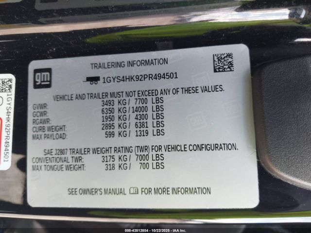 2023 CADILLAC ESCALADE 1GYS4HK92PR494501 Photo 8