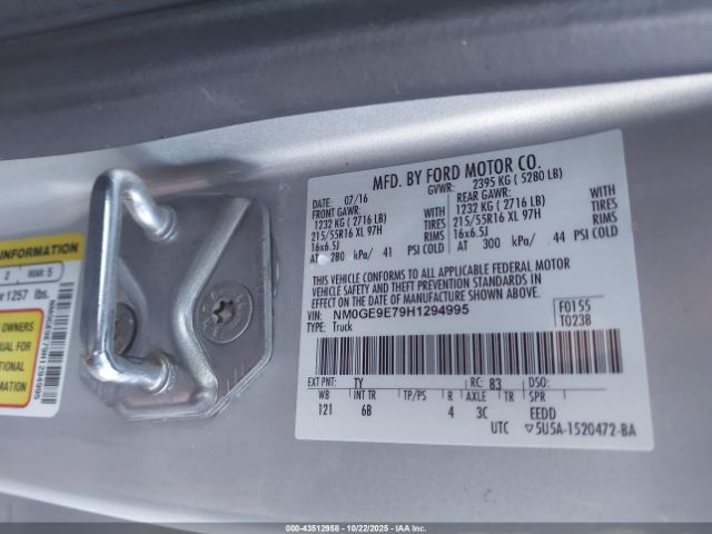2017 FORD TRANSIT CONNECT NM0GE9E79H1294995 Photo 8