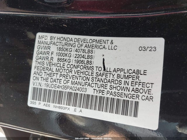 2023 ACURA INTEGRA 19UDE4H35PA024003 Photo 8