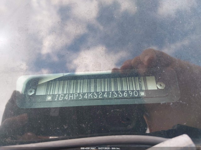 43513007 :رقم المزاد ، 1G4HP54K324133690 vin ، 2002 Buick Lesabre Custom مزاد بيع
