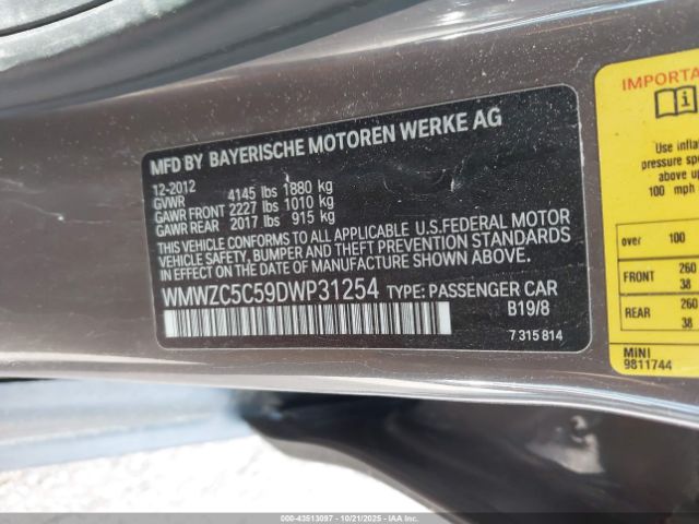 2013 MINI COUNTRYMAN WMWZC5C59DWP31254 Photo 8