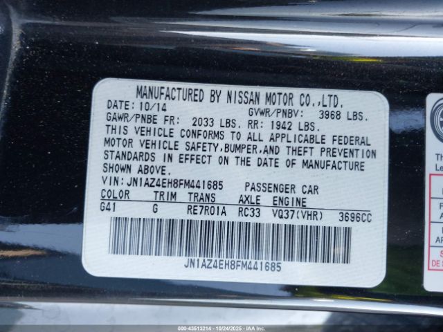 2015 NISSAN 370Z JN1AZ4EH8FM441685 Photo 8