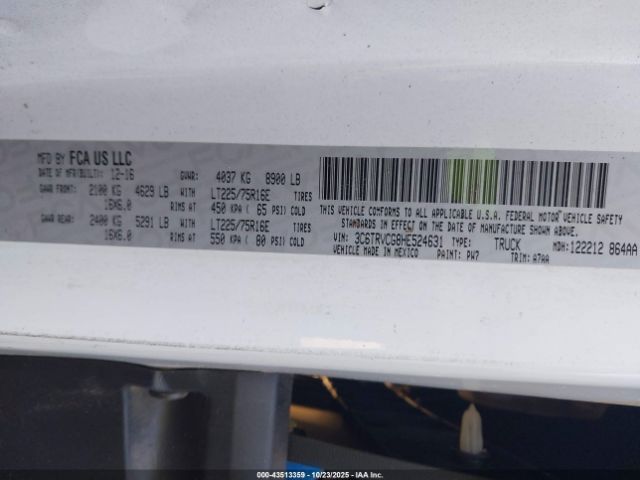 2017 RAM PROMASTER 2500 3C6TRVCG8HE524631 Photo 8