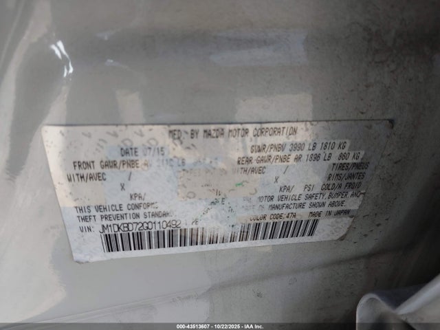 2016 MAZDA CX-3 JM1DKBD72G0110492 Photo 8