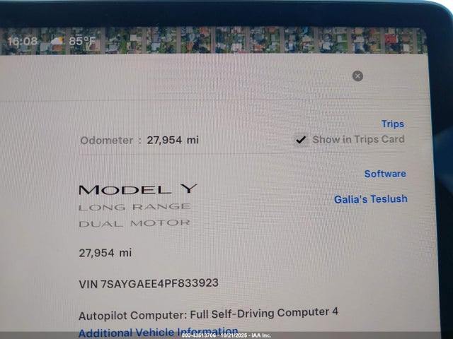 2023 TESLA MODEL Y 7SAYGAEE4PF833923 Photo 6