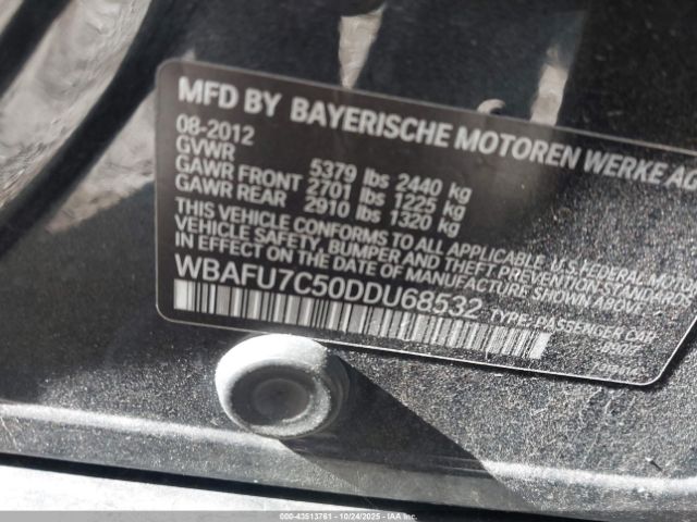 2013 BMW 535I WBAFU7C50DDU68532 Photo 8