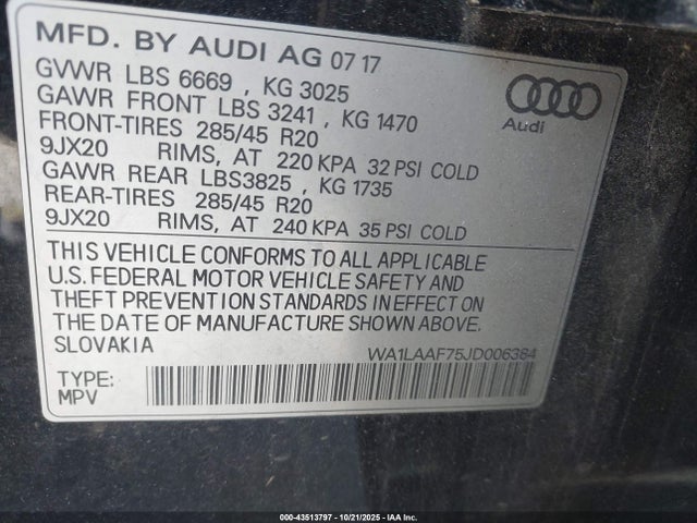 2018 AUDI Q7 WA1LAAF75JD006384 Photo 8