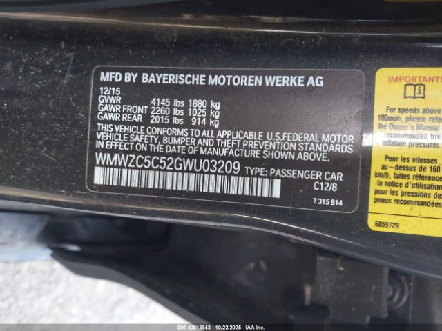 2016 MINI COUNTRYMAN WMWZC5C52GWU03209 Photo 8