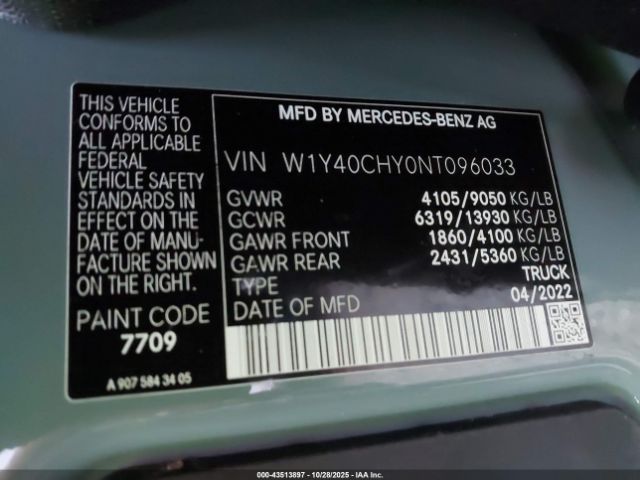 2022 MERCEDES-BENZ SPRINTER 2500 W1Y40CHY0NT096033 Photo 8