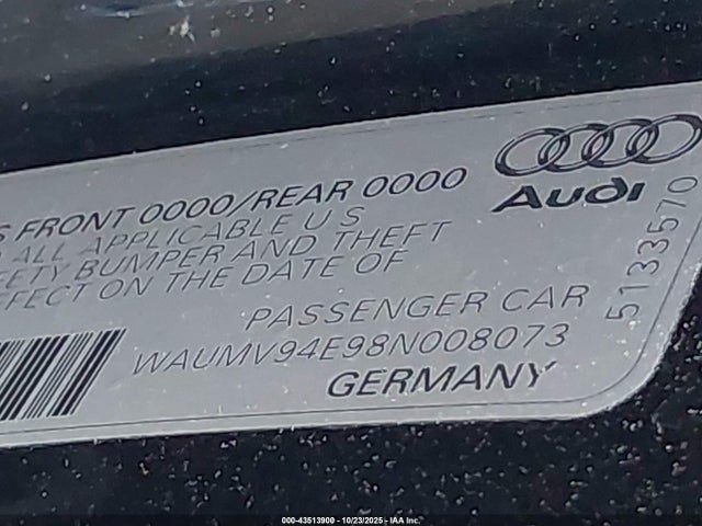 2008 AUDI A8 L WAUMV94E98N008073 Photo 8