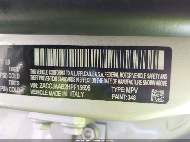 2017 JEEP RENEGADE ZACCJAAB2HPF15698 Photo 8