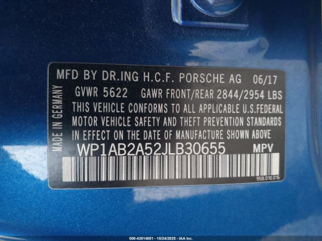 2018 PORSCHE MACAN WP1AB2A52JLB30655 Photo 8