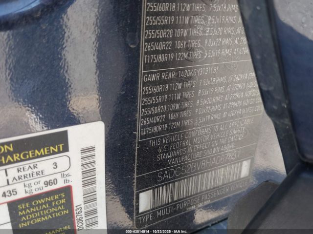 2017 JAGUAR F-PACE SADCS2BV8HA067631 Photo 8