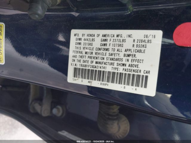 2016 ACURA TLX 19UUB1F3XGA014741 Photo 8