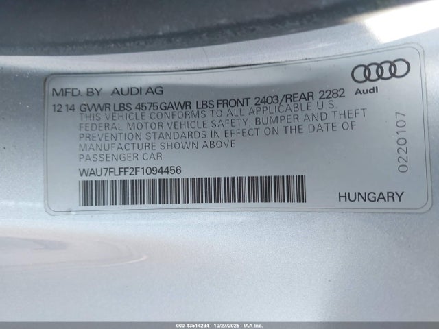 2015 AUDI A3 WAU7FLFF2F1094456 Photo 8