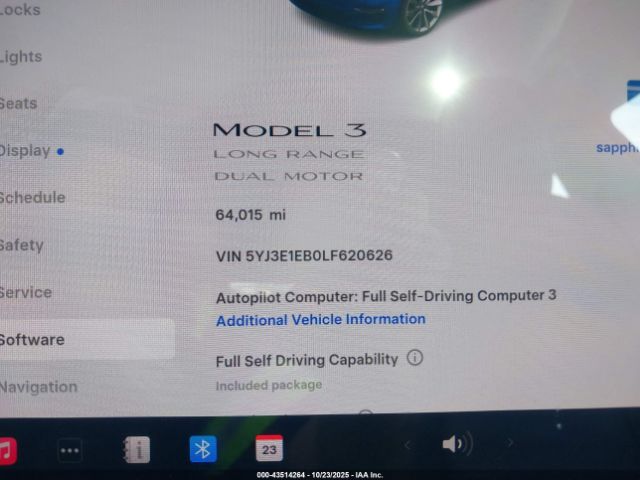 2020 TESLA MODEL 3 5YJ3E1EB0LF620626 Photo 6