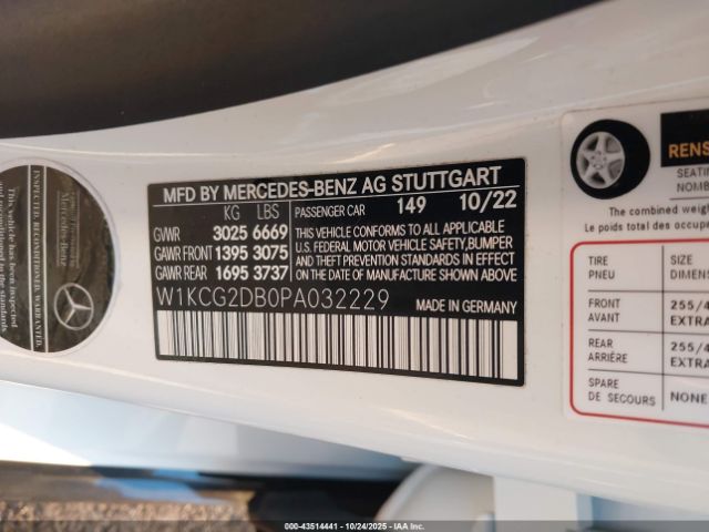 2023 MERCEDES-BENZ EQS 450+ W1KCG2DB0PA032229 Photo 8