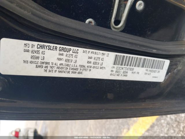 2012 CHRYSLER 300C 2C3CCAKT7CH278268 Photo 8