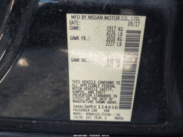 2018 NISSAN ALTIMA 1N4AL3AP9JC114416 Photo 8