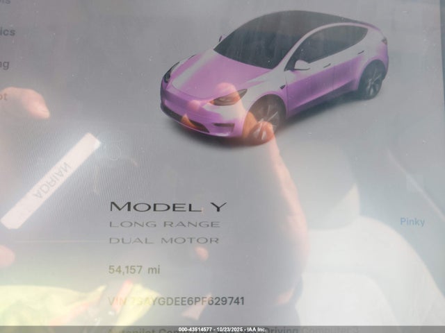 Aukcja sprzedaży 2023 Tesla Model Y Awd/long Range Dual Motor All-wheel Drive, vin: 7SAYGDEE6PF629741, numer aukcji: 43514577