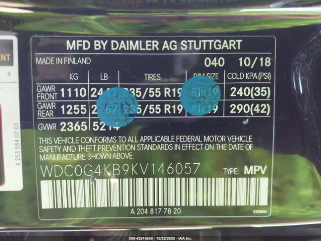 2019 MERCEDES-BENZ GLC 300 WDC0G4KB9KV146057 Photo 8