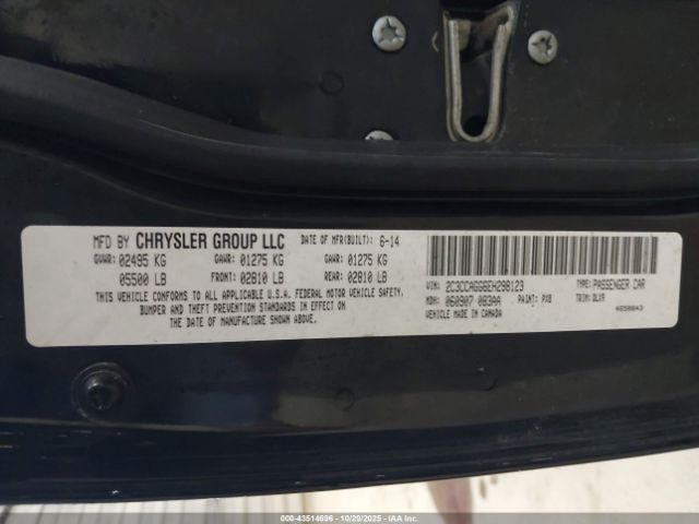 2014 CHRYSLER 300 2C3CCAGG6EH298123 Photo 8