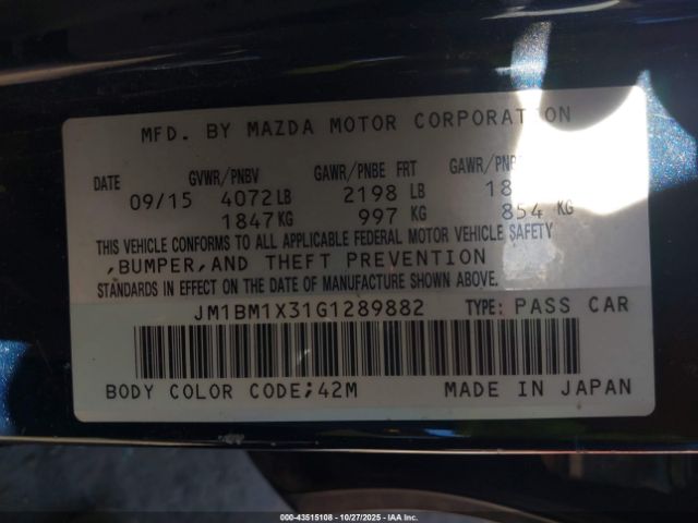 2016 MAZDA MAZDA3 JM1BM1X31G1289882 Photo 8