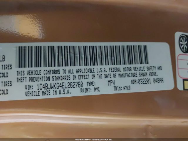 2014 JEEP WRANGLER UNLIMITED 1C4BJWKG4EL262760 Photo 8