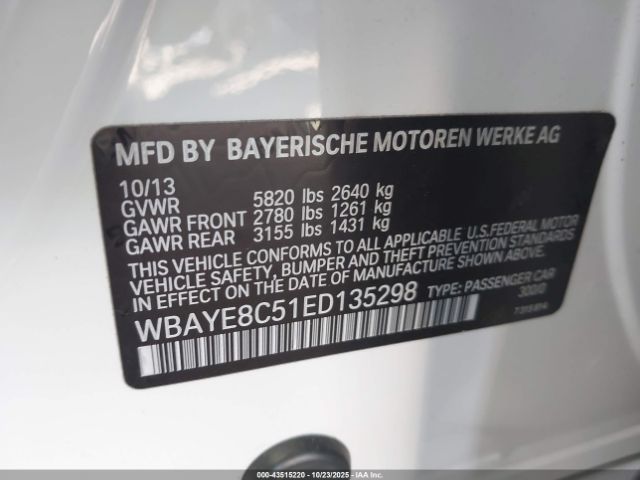 2014 BMW ALPINA B7 WBAYE8C51ED135298 Photo 8