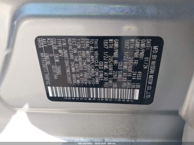 2024 NISSAN ROGUE JN8BT3BA7RW353857 Photo 8