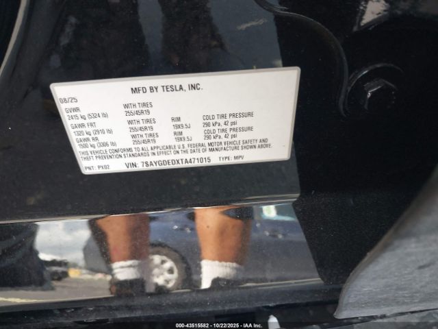 2026 TESLA MODEL Y 7SAYGDEDXTA471015 Photo 8